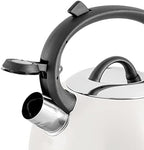 Mr. Coffee Flintshire 1.75-Quart Stainless Steel Whistling Tea Kettle with Nylon Handle – Durable Stove-Top Kettle in Linen Finish - Image 4