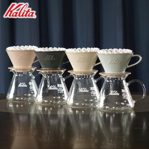 Carita Kalita Coffee Dripper Mino Ware High Heat Retention Pottery for 1 to 2 People, DACHI & KalitaMI 155, Sand Gray #01105, Wave Series, Made in Japan, Drip Equipment, For 1 Person - Image 6