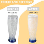 Lily's Home Freezer Beer Mugs, Set of 4-16 oz Double Wall Insulated with Liquid Gel, Frosty Chiller Cups, Break-Resistant Acrylic Freezable Glasses for Home Bar, Pool Parties, BBQ & Outdoor Gifts - Image 5