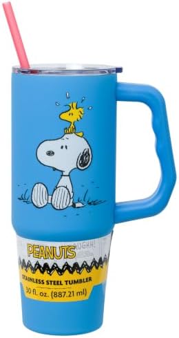 Silver Buffalo Peanuts Snoopy, Stainless Steel Tumbler, 30oz by SilverBuffalo