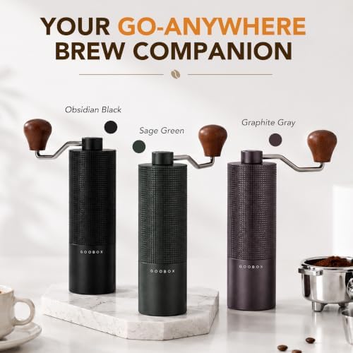 Portable Manual Coffee Grinder, Adjustable Stainless Steel Burr - Image 7