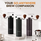 Portable Manual Coffee Grinder, Adjustable Stainless Steel Burr - Image 7