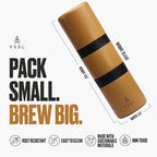 VSSL - Nest Pour Over Coffee Kit | Coffee Maker for Camping | All-In-One Travel Pour Over | Transportable Dripper, Two 10oz Stainless Steel Travel Mugs | Compact Storage & Adventure Ready | Sahara - Image 2
