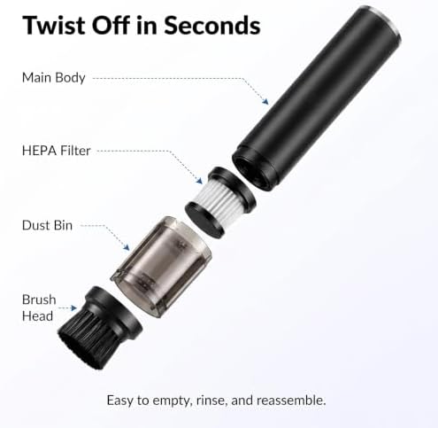 Portable Handheld Coffee Grinder Vacuum Cleaner | Mini Barista 2 in 1 Blower Coffee Powder Cleaner | Wireless Tabletop & Home Use | Easy to Clean & Lightweight - Image 4