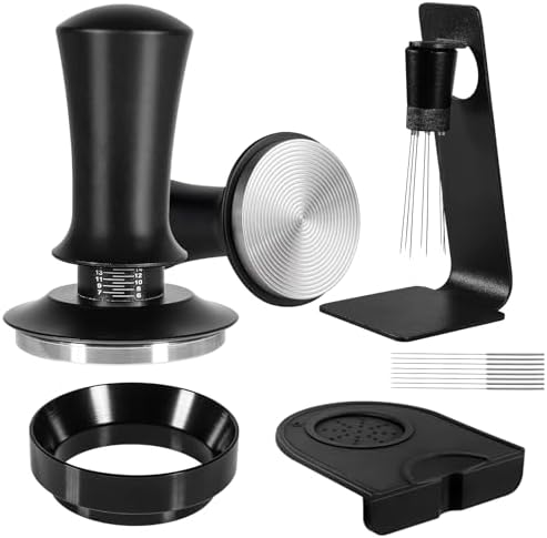 58mm Espresso Accessories Kit,58mm Coffee Tamper,Stand and Dosing Funnel by HOMELYLIFE