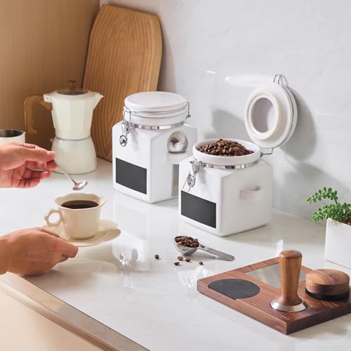MIECOO 78 Fl Oz Large Ceramic Coffee Canister, Kitchen Food Container Jar - Image 5