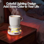 Mug Warmer for Coffee, Cup Warmer for Desk with 4 Heat Settings, Night Light, Electric Beverage Plate for Candle, Milk, Tea, Hot Chocolate Office Home - Image 3