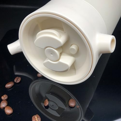Coffee Cup 304 Stainless Steel Hand Maker Coffee Insulated Kettle With Handle 950ml High-end French Press Coffee Pot (White) - Image 6