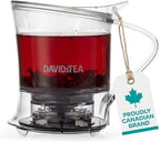 DAVIDsTEA 16 oz Bottom‑Dispensing Tea Steeper with Fine Nylon Infuser – BPA‑Free Tritan, Drip‑Free Loose Leaf Tea Maker (Hot & Iced) by DAVIDsTEA
