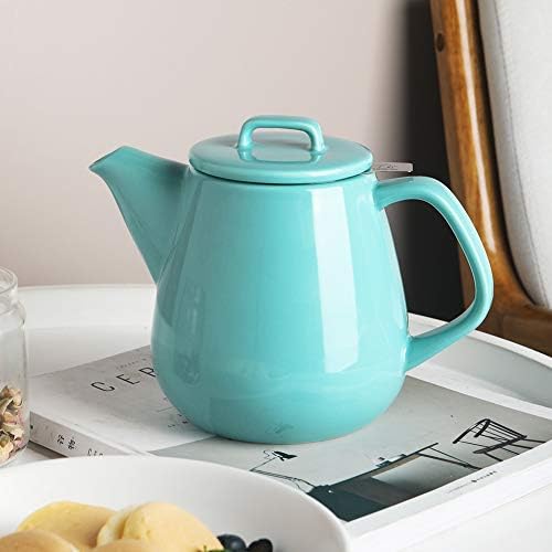 Sweejar 40oz Tea pot with Removable Stainless Steel Infuser,Dishwasher Safe Tea Pots for Loose Tea,Tea Pots with Infuser for Chrismas Women Gift(Turquoise) - Image 3