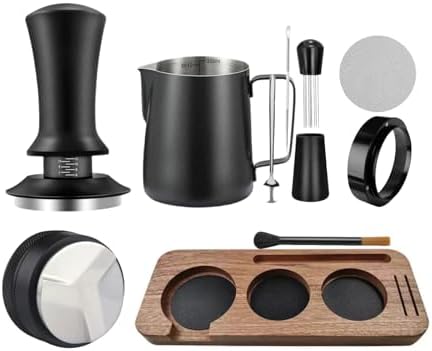 10PCS Espresso Accessories Kit 54mm Coffee Tamper Set with frothing pitcher by Unknown