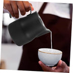HOMSFOU 2pcs Espresso Frothing Pitcher Stainless Steel Steaming Cup for Latte Art Precision Spout Coffee Jug for Home and Coffee - Image 3