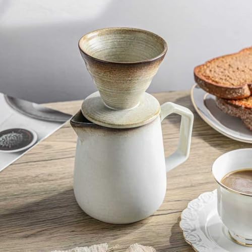 Pour Over Coffee Maker,Ceramic Coffee Maker 20oz Pour Over Coffee Dripper - Image 3