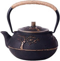 KYUSAR Japanese Cast Iron Teapot Chinese Teapot 30.4oz/0.9L Teapot Cast Iron Tea Pot with Infuser Japanese Teapots Kettle for Home Kitchen Restaurant Tetsubin Tea Pot by Unknown