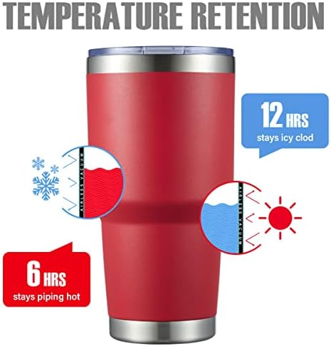 MEWAY 30oz Insulated Tumbler With Lids and Straws,Stainless Steel Double Vacuum Coffee Tumbler Cup, Brush, Durable Powder Coated Coffee Cup for Cold & Hot Drinks, Office, Travel(mixture,12 PACK) - Image 5