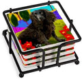 CafePress BOYKIN SPANIEL DOG LAKE Tumbled Stone - Set of 4 Coasters Set of 4 w/holder by CafePress