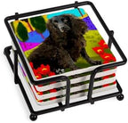 CafePress BOYKIN SPANIEL DOG LAKE Tumbled Stone - Set of 4 Coasters Set of 4 w/holder by CafePress