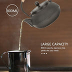Ml Black Cast Iron Tetsubin Teapot with Infuser, Stovetop Ready - Image 5