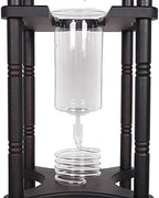 Cold Brew Drip Coffee Maker, 2500ml/84.54oz Ice Coffee Brewer Machine Dripper Pot Cold-Drip Coffee Tower with Glass Container Wood Stand for Home Office - Image 7