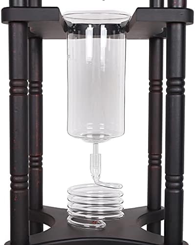 Cold Brew Drip Coffee Maker, 2500ml/84.54oz Ice Coffee Brewer Machine Dripper Pot Cold-Drip Coffee Tower with Glass Container Wood Stand for Home Office - Image 7