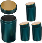 Tea Tin Canisters 4Pcs Tinplate Airtight Storage Jars by Unknown