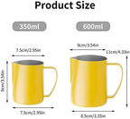 Milk JugMilk Frothing Jug Pitcher Stainless Steel Frother Cup Espresso Steam Coffee for, Latte Art(600ml) - Image 6