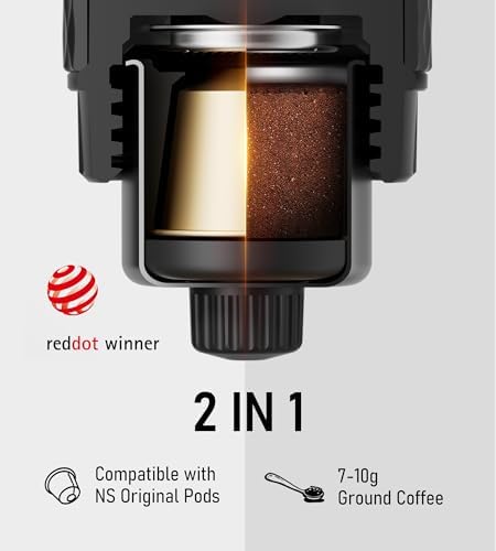 STARESSO Classic Manual Espresso Maker, 2 IN 1 Travel Coffee Machine - Image 2