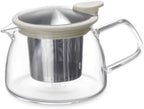 Forlife Bell Glass Teapot with Basket Infuser, 14-Ounce/430ml, White by Unknown