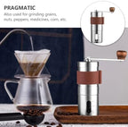 Manual Coffee Grinder Portable Hand Coffee Mill 304 Stainless Steel Burr Adjustable Grind Setting for Home, Office, and Travel Brewing - Image 7