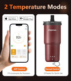 Kepwam Self-Heating Travel Mug T3,20oz Large Capacity Leak-Proof Heated Mug - Image 3