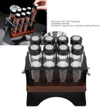 banapoy Single Dose Coffee Bean Storage Tubes and Stand, Adjustable Large Tempered Glass Sealing Coffee Bean Cellars with Adjustable Display Rack and - Image 4