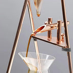 Iced Coffee Maker, Cold Brew Drip Tower, 800ml Glass Coffee Pot, with Stainless Steel Stand, Adjustable Speed Dripper, Hand-Flushed Dripper Coffee, Makes 6-8 Cups Coffee - Image 4