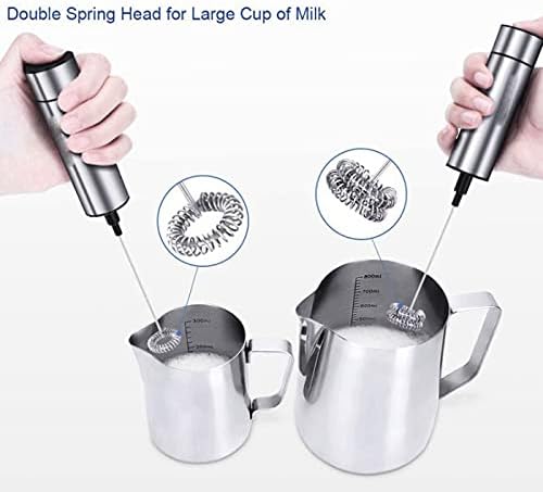 Milk Frother Handheld Foam Maker for Lattes - Whisk Drink Mixer for Coffee, Mini Foamer for Cappuccino, Frappe, Matcha, Hot Chocolate - Image 3