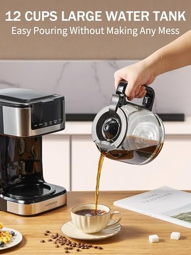 Ihomekee Coffee Maker, Programmable Drip Coffee Machine 12 Cup - Image 5