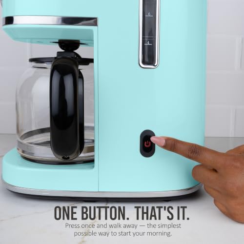Nostalgia Classic Retro 10 Cup Coffee Maker, Aqua - Image 4