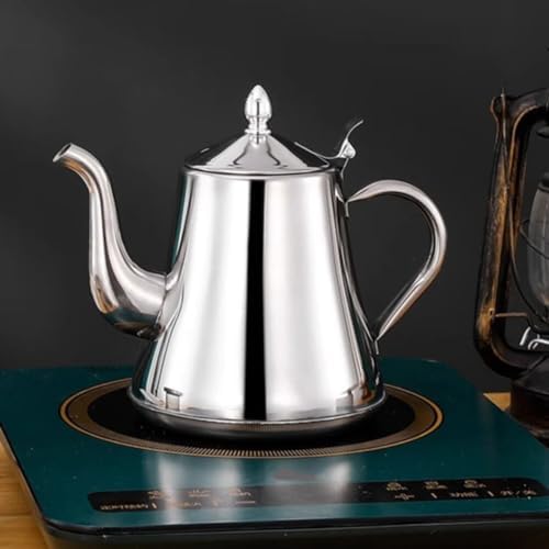Zerodeko Stainless Steel Spout Coffee Kettle Tea Pot Filter Elegant Design for Use for Coffee and Tea Brewing - Image 4
