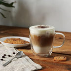 CNGLASS 17oz Double Wall Glass Coffee Mugs and 12oz Double Wall Glass Coffee Mugs - Image 6