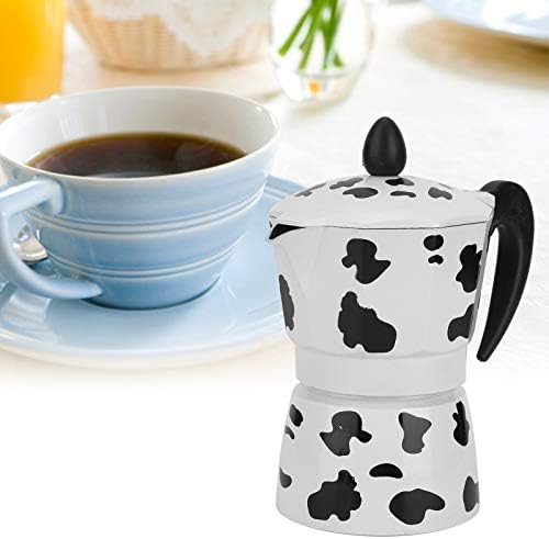 Aluminium Coffee Pot - Coffee Maker - Milk Cow Color Pot - for Home,Office Coffee(3 cups milk cow color 150ML) - Image 4