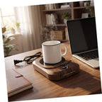 NOLITOY Coffee Mug Warmer with 4 Heat Settings and Timer Reservation, Electric Cup Heater for Coffee and Tea, Oversized Heating Panel with Intelligent LED Screen, Colorful Ambience Light, - Image 5
