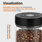 Electric Vacuum Coffee Canister, Airtight Coffee Bean Storage Container With Digital Display, 250g Glass Jar For Freshness Preservation, Coffee Grounds, Tea, Nuts & Food 250g - Image 5
