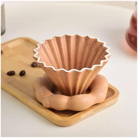 Coffee Filter Cloud Conical Ceramic Small Origami Hand Made Funnel Cup Accessories(Color 9) - Image 5