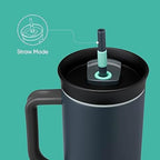 Owala Tumbler Stainless Steel Water Bottle 40 oz Foggy Tide - Image 4