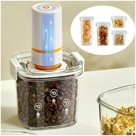 Vacuum Sealed Coffee Bean Tank Kitchen Cereals Storage Box Airtight Container Sealed Canister for Tea(1300ml) - Image 2