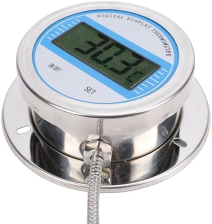 Eujgoov Digital Thermometer with 5m Stainless Steel Threaded Probe for Water Temperature Measurement -50 to 200C Range for Cooking Kitchen BBQ Smoker - Image 5