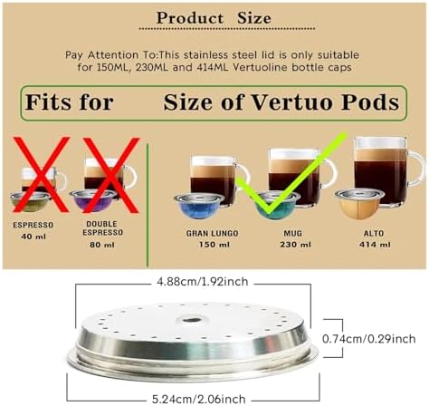 Reusable Coffee Capsule Lid for 150/230/414ML Refillable Pod - Image 4