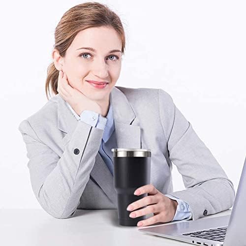 30oz Stainless Steel Travel Mug with Lid, 6 Pack Double Wall Vacuum Insulated Bulk Tumbler, Powder Coated Coffee Cup Suitable for Vehicle Cup Holders(White) - Image 3