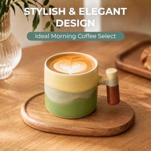 2.5oz Ceramic Espresso Cups, Earthy Colors, 75ml - Image 3