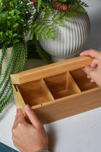 Acacia Wooden Tea Bag Organizers, Tea packet Storage Boxes, Tea Caddy for Tea Bags Chest, Teabag Holder Containers, Teabox Station Display, Organizador De Tes Caja Para Te, 8 Compartments - Image 6