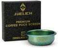 58mm Titanium Precision Espresso Basket, Premium Coffee Filter Basket for Even Extraction and Reduced Channeling, Barista Grade Espresso Upgrade, Fits Most 58mm Portafilters (Emerald Stardust) by JUELICH