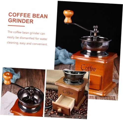 Cabilock Unique Manual Coffee Grinder Inspired Hand Bean Hand Crank Portable Burr Mill Grain Mill Crank Ceramic Core for Coffee Enthusiasts - Image 2